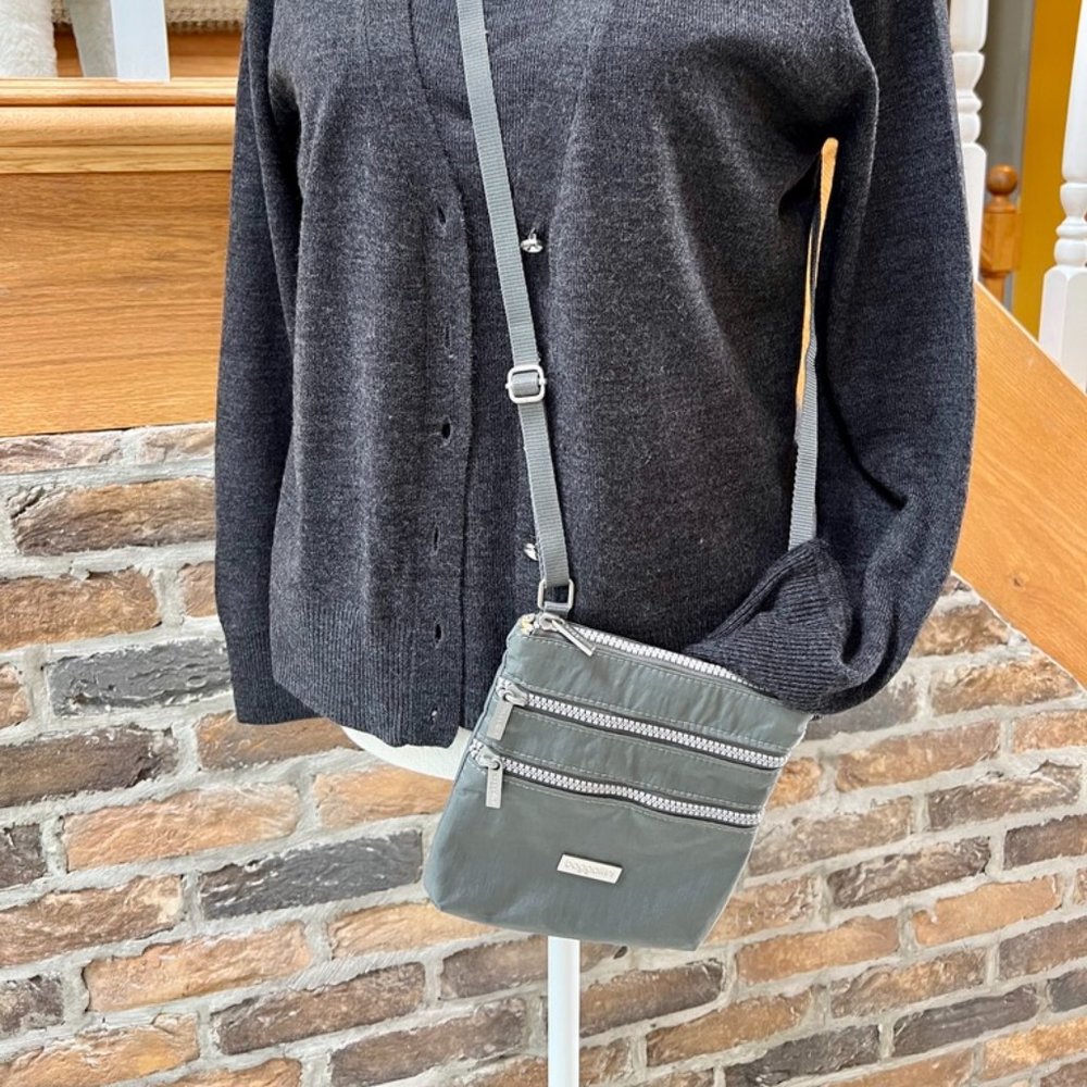 Baggallini Grey Crossbody Purse
